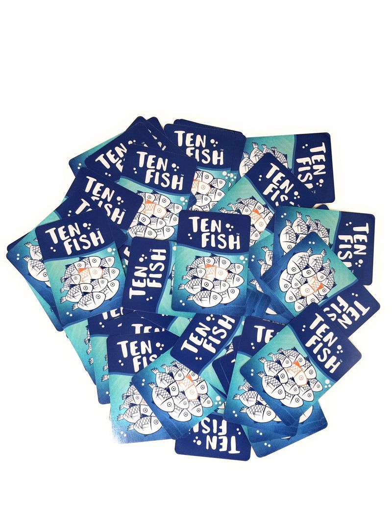 Absolute Zero Ten Fish Math Card Game - Family Friendly Educational Cool Math Games for Kids - Elementary and Kindergarten Learning Activities Help Boys and Girls to Learn Mathematics in a Fun, Interactive Way - Image 2